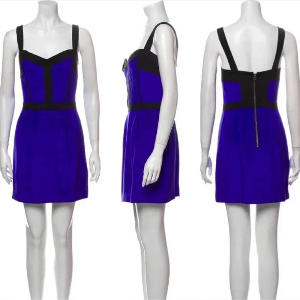 Rebecca Minkoff blue silk party dress size 2